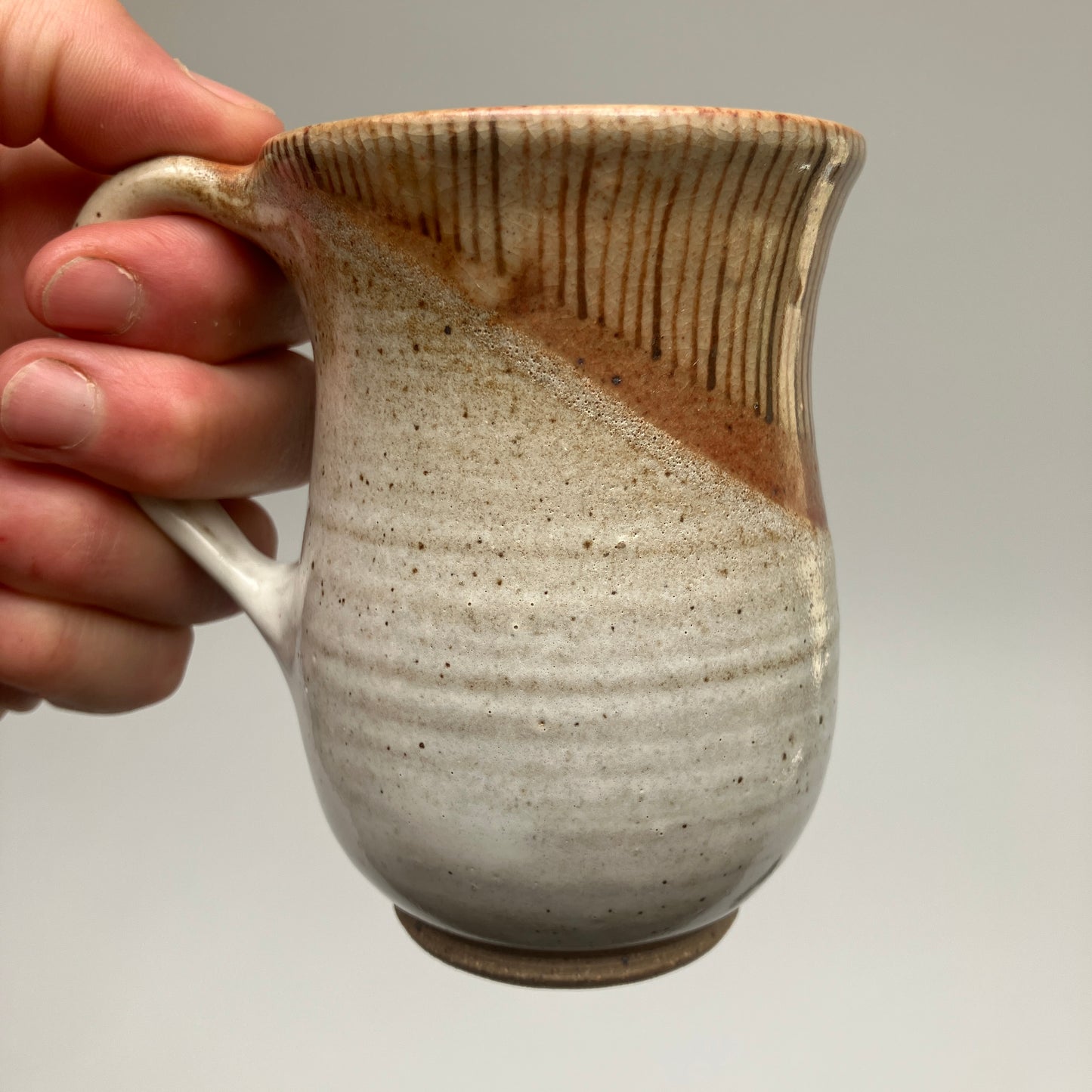 Small Curvy Mug With Stripes