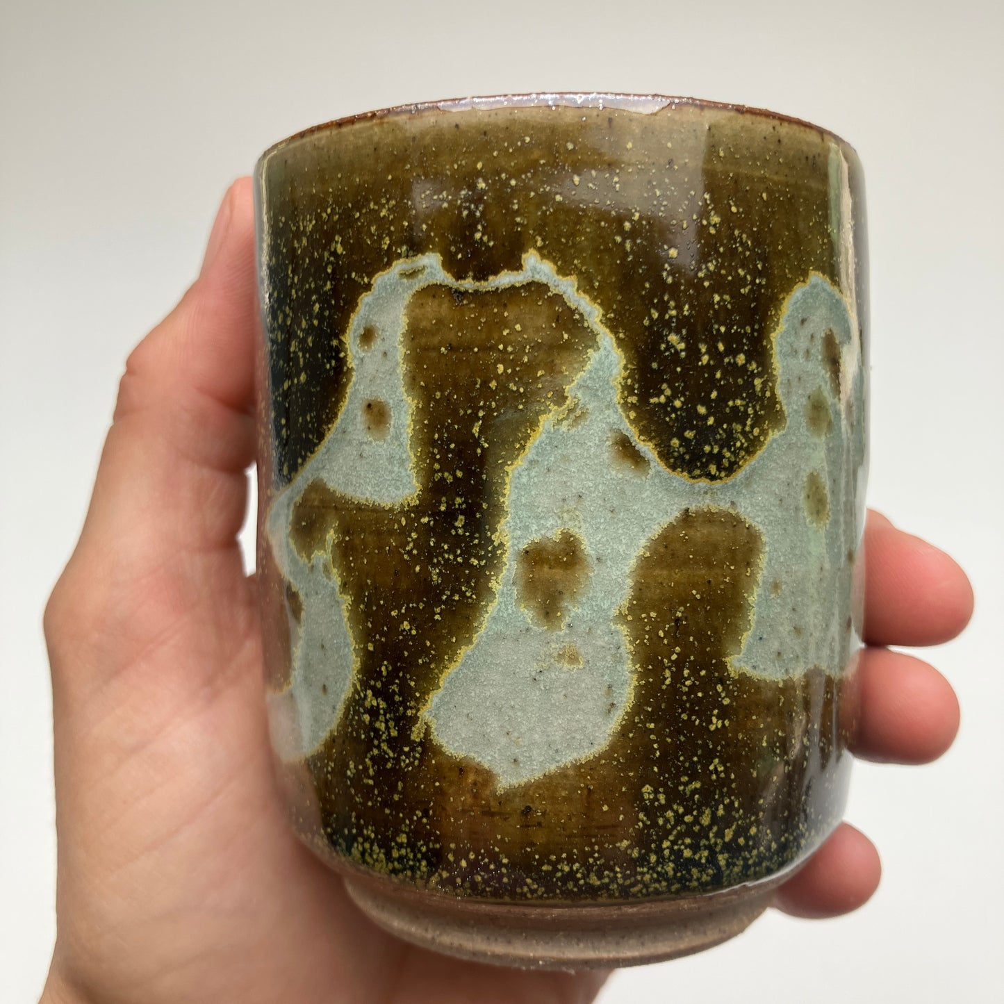 Teacup with Teadust and Celadon Overlay
