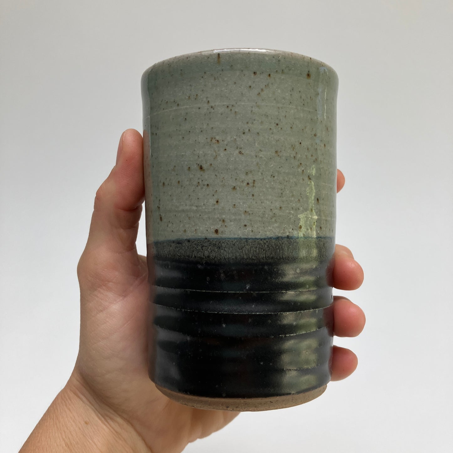 Tumbler With Grass and Texture