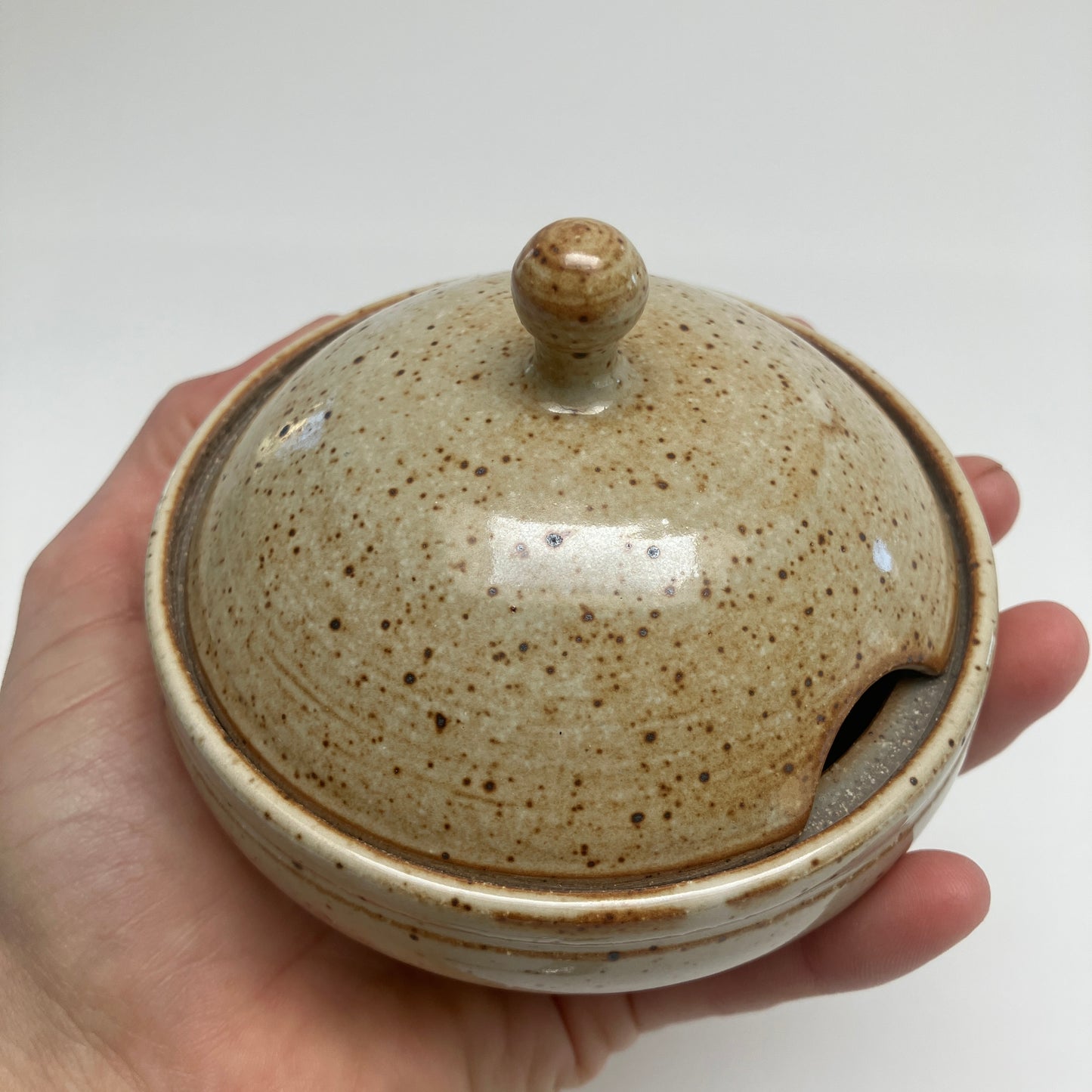 Salt Cellar in Speckled White