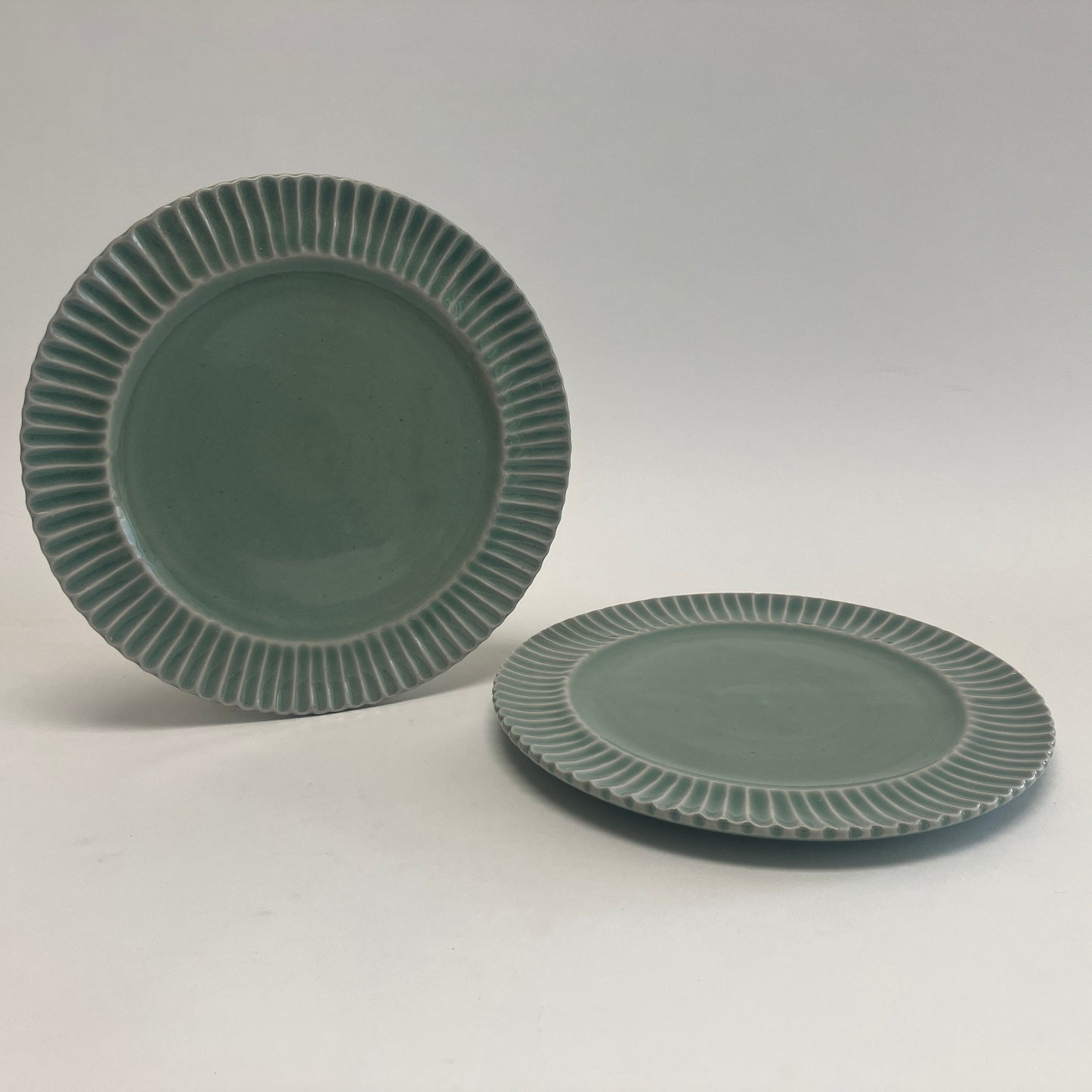 Salad Plate with Scalloped Edge