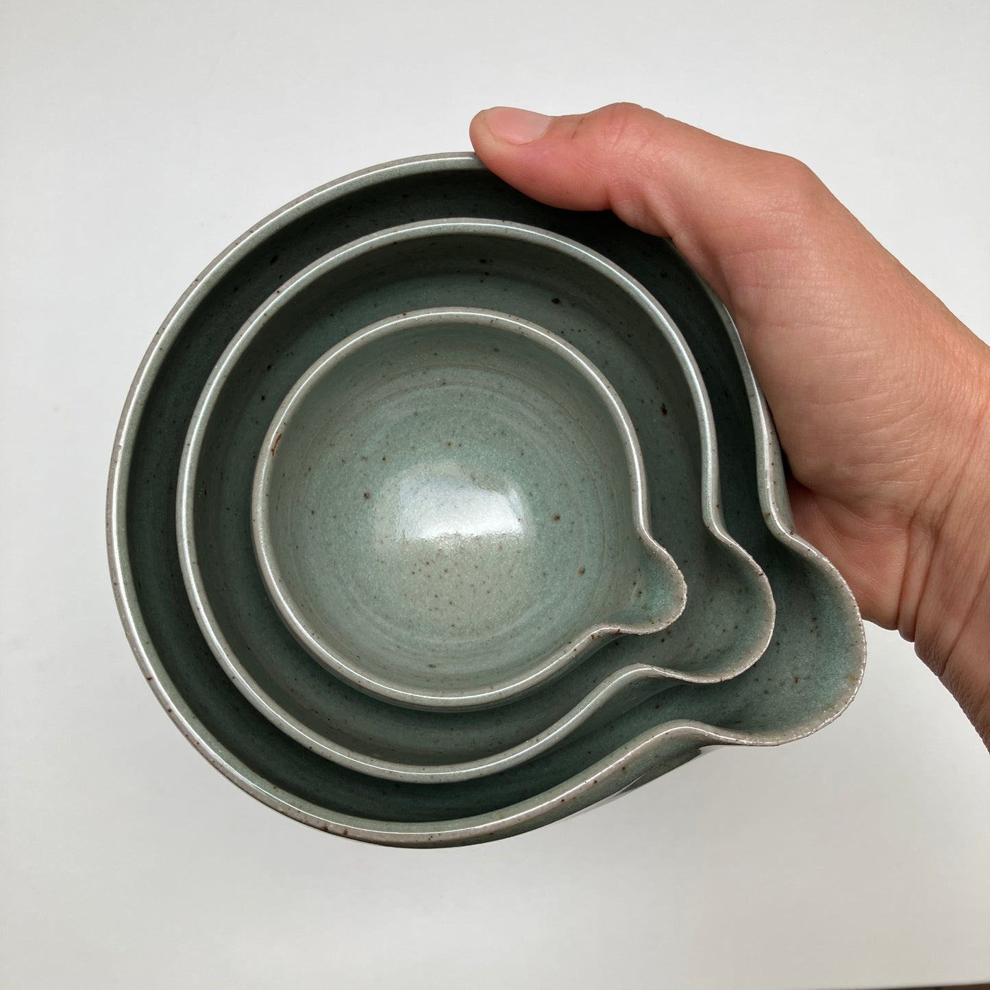 Small Nesting Set in Celadon