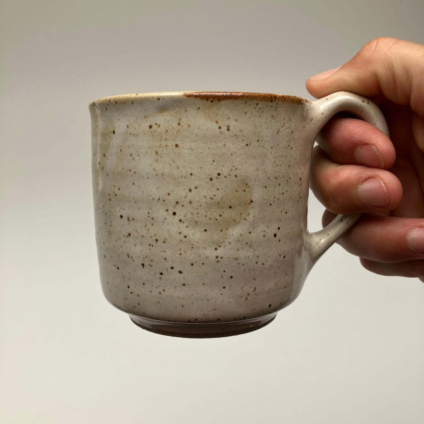 Small Straight Sided Mug in Cream
