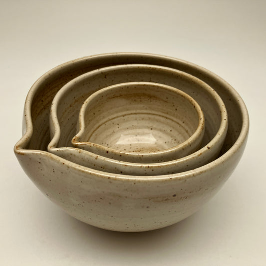 Small Nesting Set in Cream White