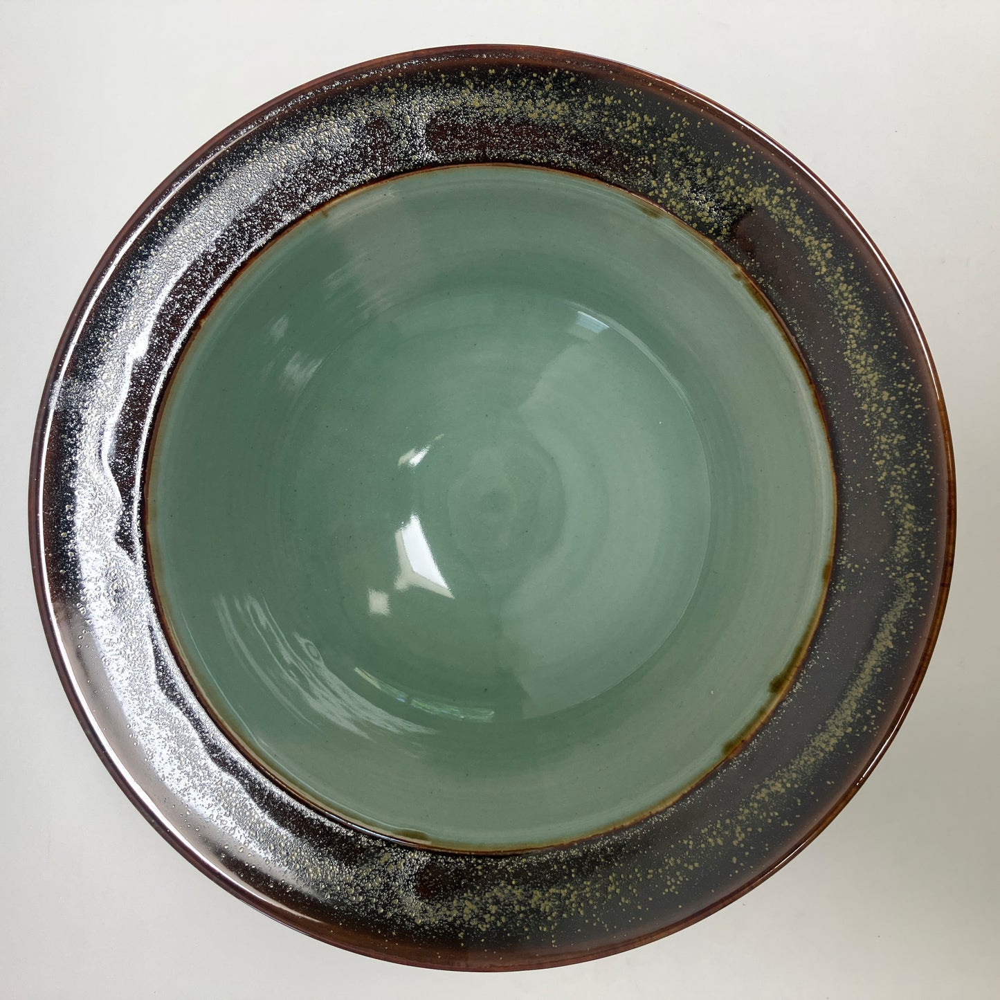 Large Serving Bowl in Celadon and Teadust