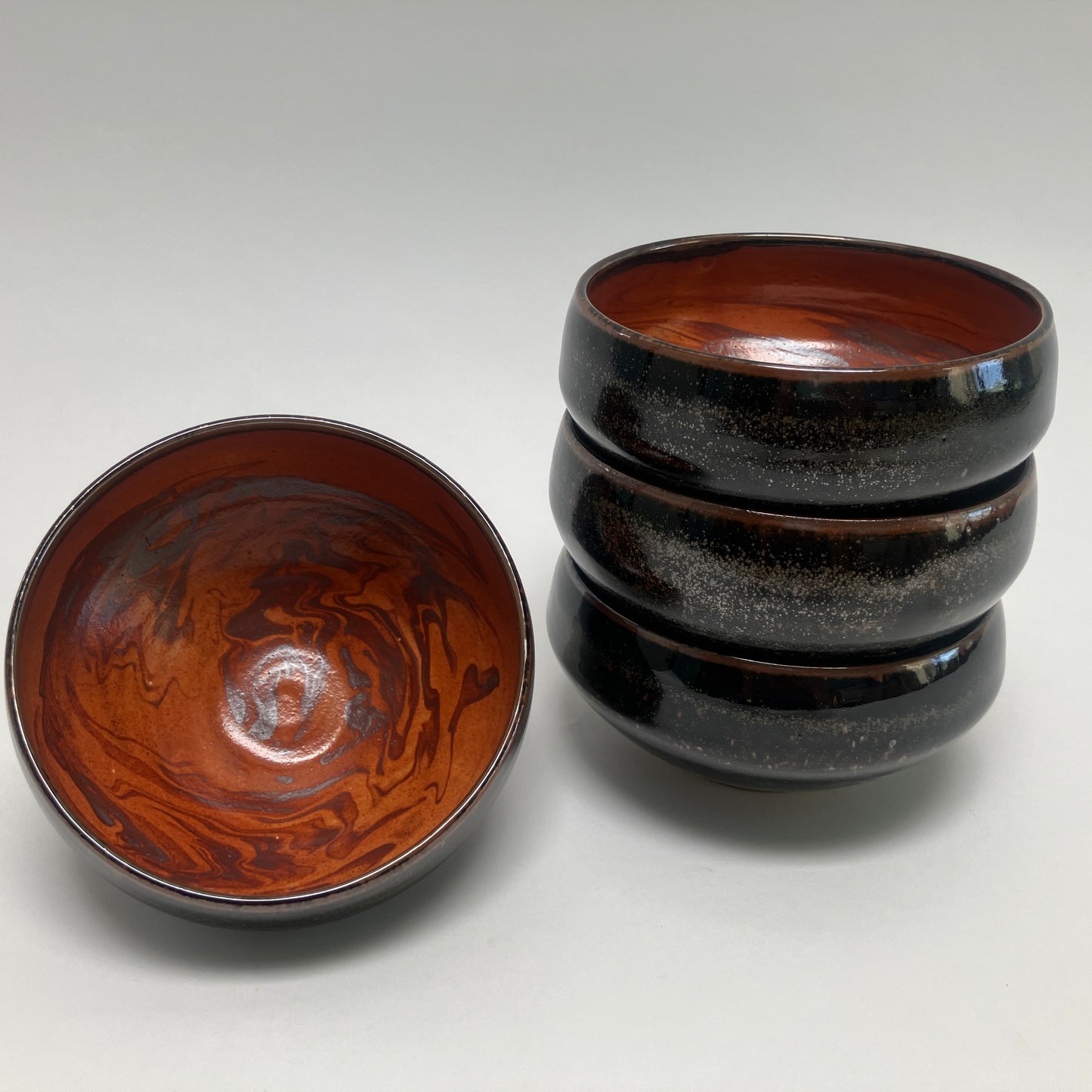 Bowl With Slip Marbling