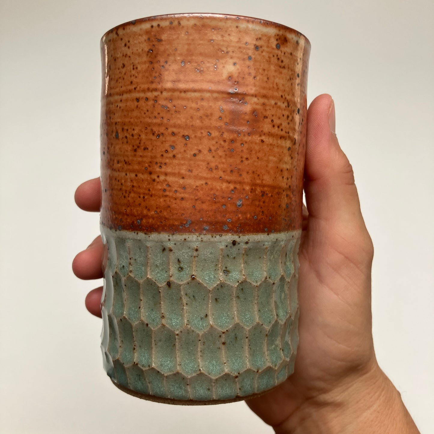 Tumbler With Hexagons