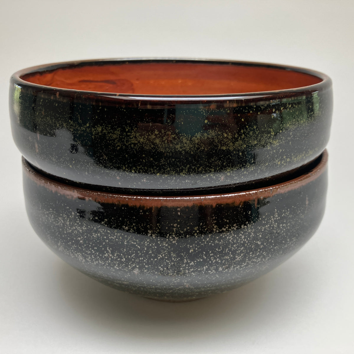 Large Bowl with Slip Marbling