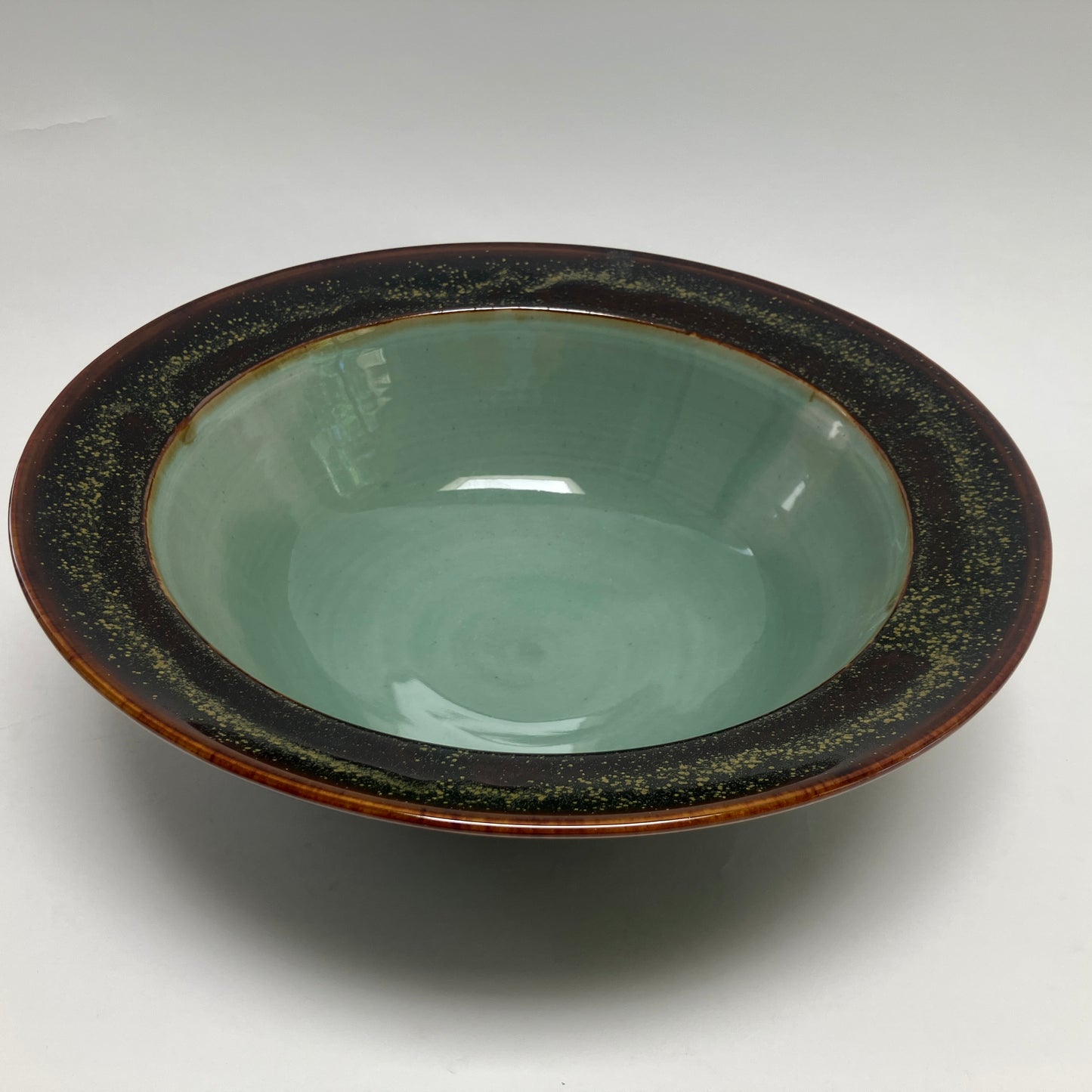 Large Serving Bowl in Celadon and Teadust