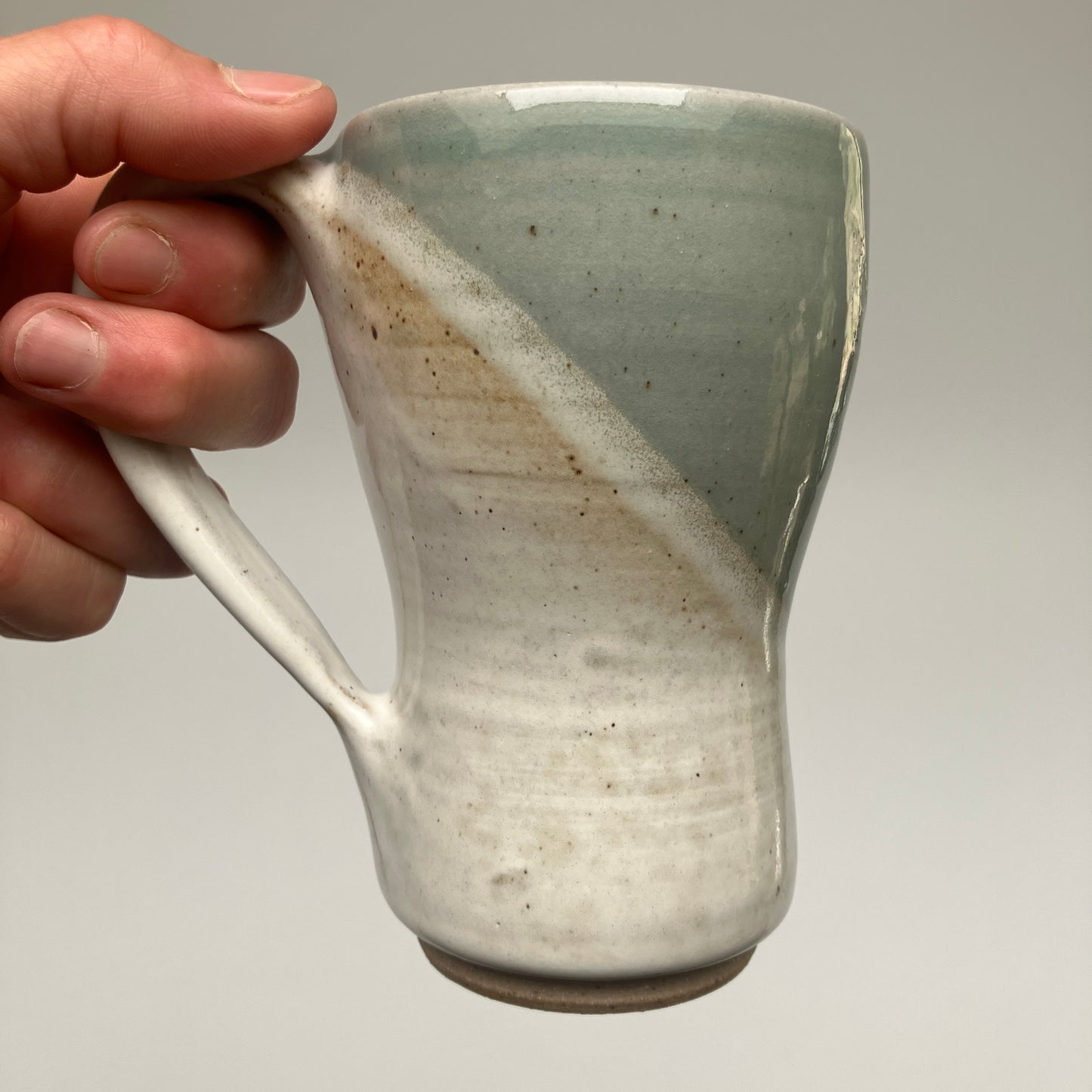 Tapered Mug With Grasses