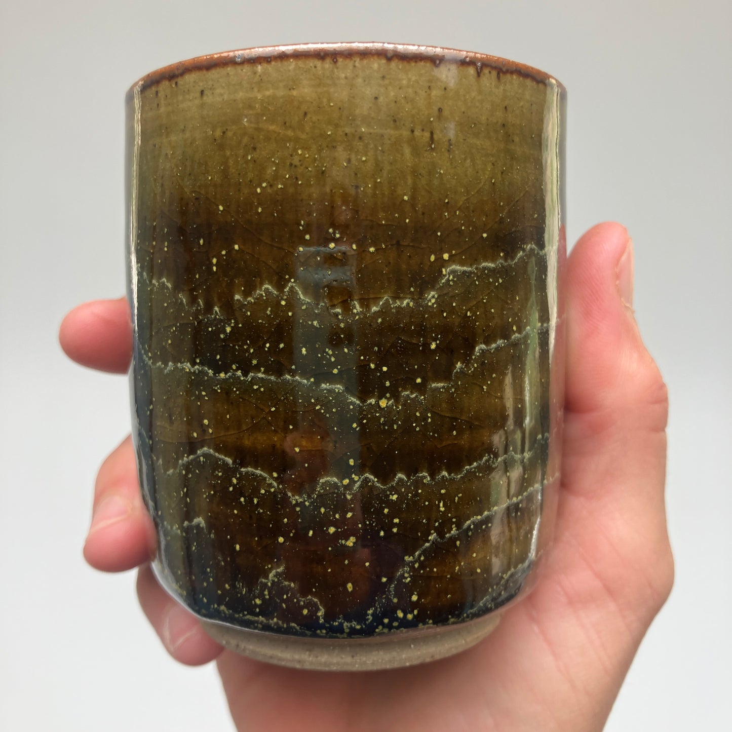 Teacup with Teadust and Celadon Overlay