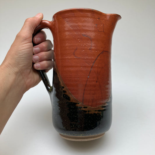 Two Toned Pitcher with Native Grasses