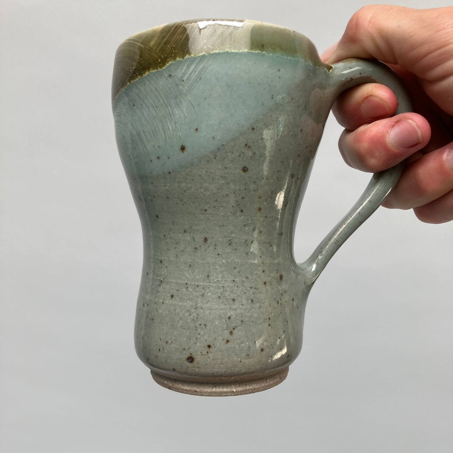 Tapered Mug with Slip Detail