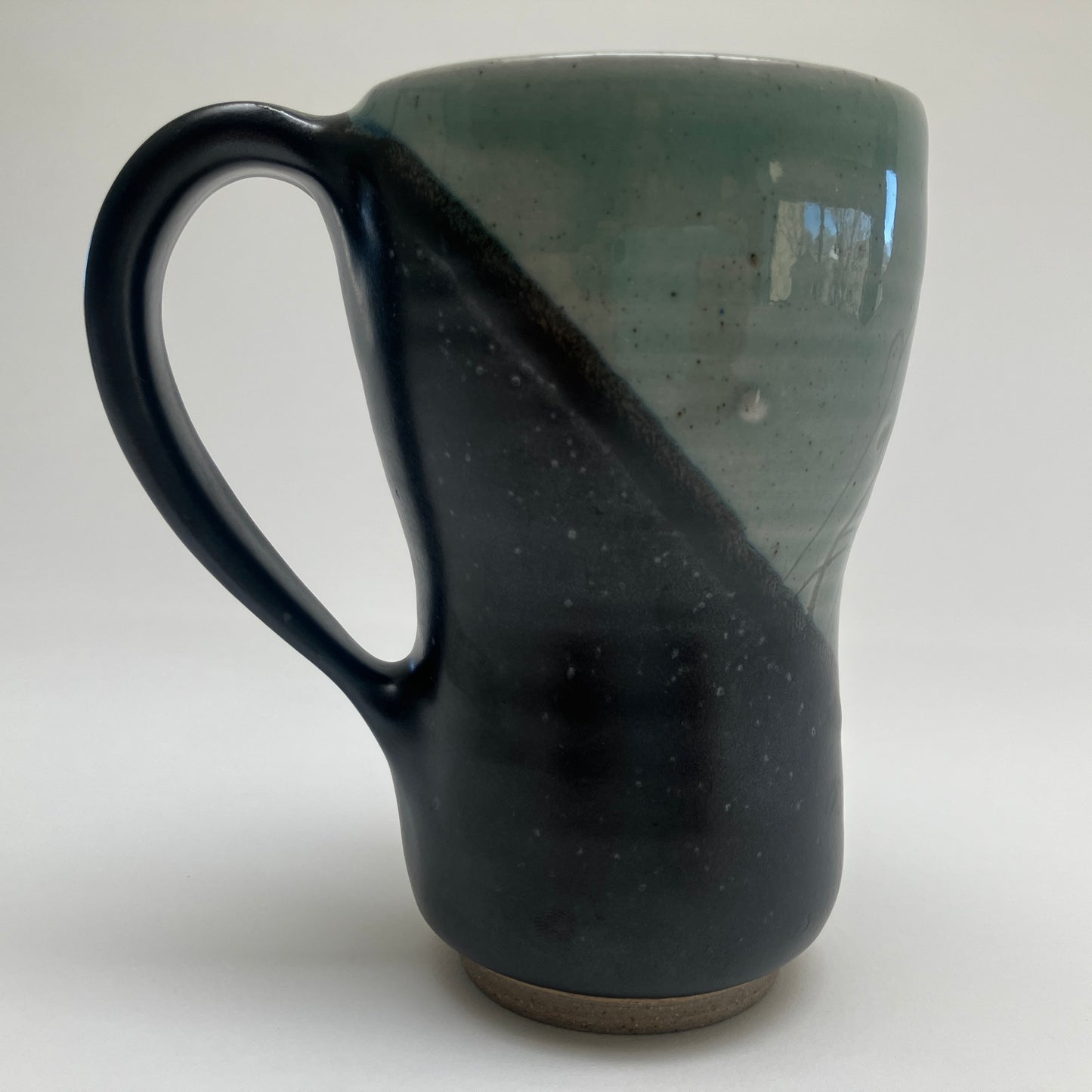 Tapered Mug With Grasses