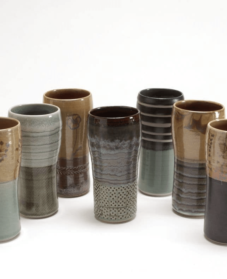  Ceramic Pints by Carolyn Lobeck