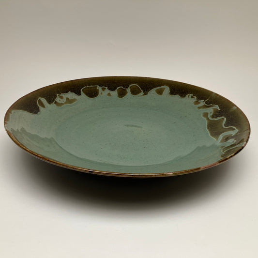 Large Serving Bowl in Teadust and Celadon