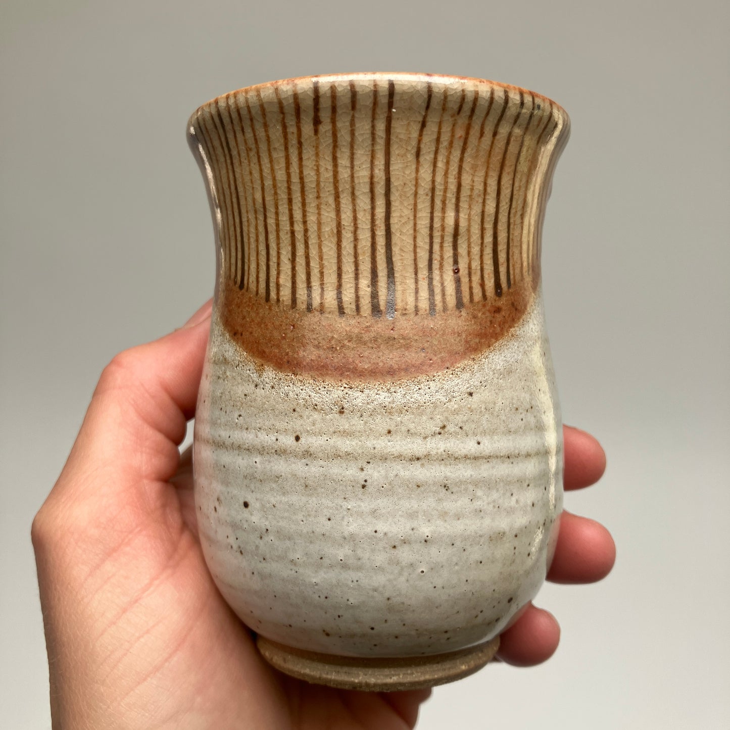 Small Curvy Mug With Stripes