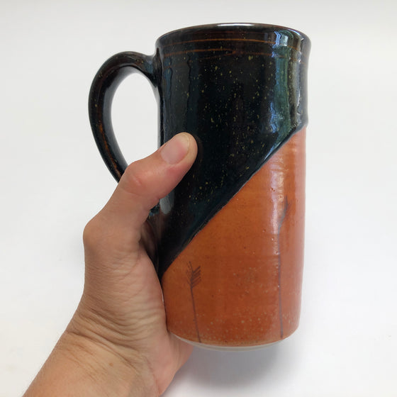 Tall Hand Painted Mug