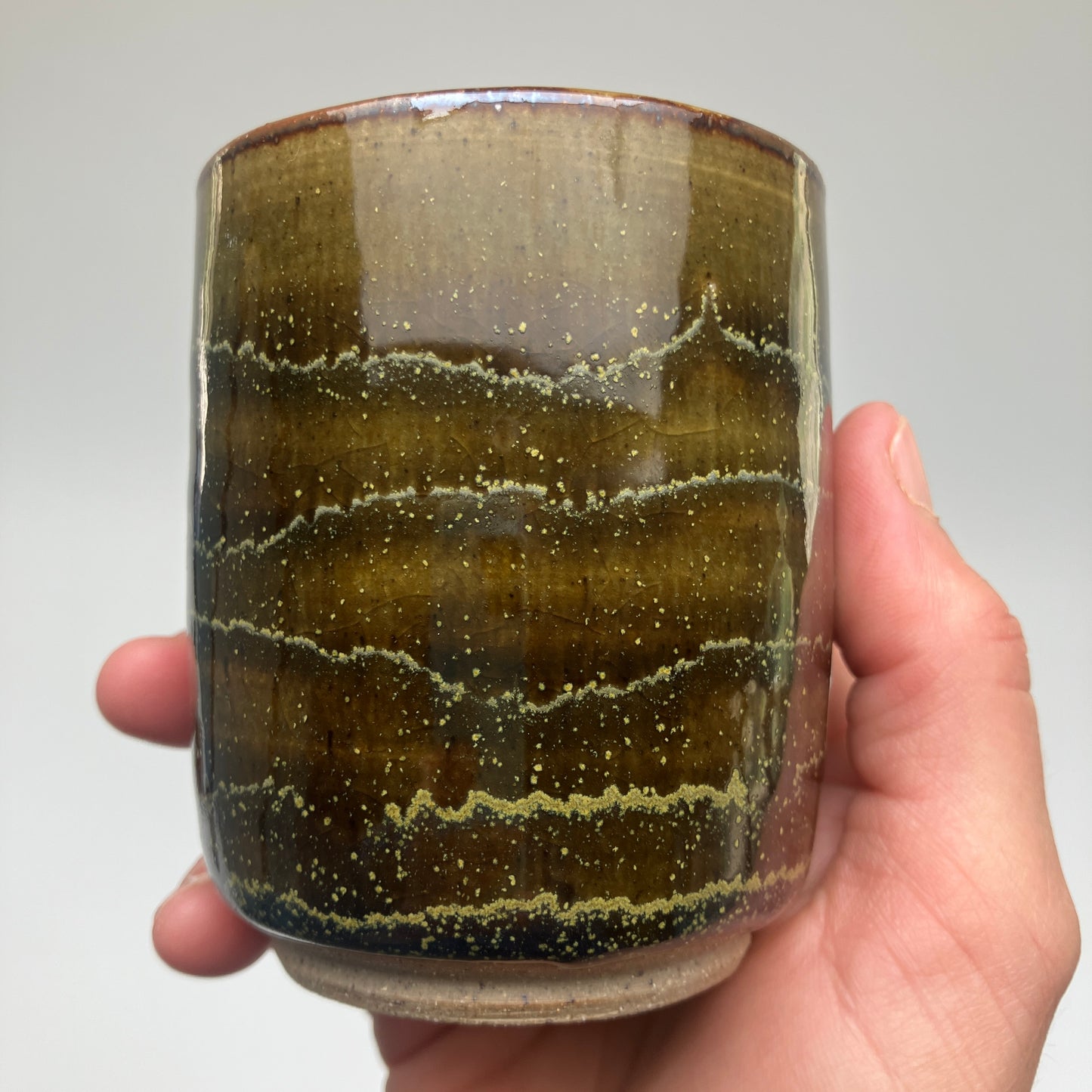 Teacup with Teadust and Celadon Overlay