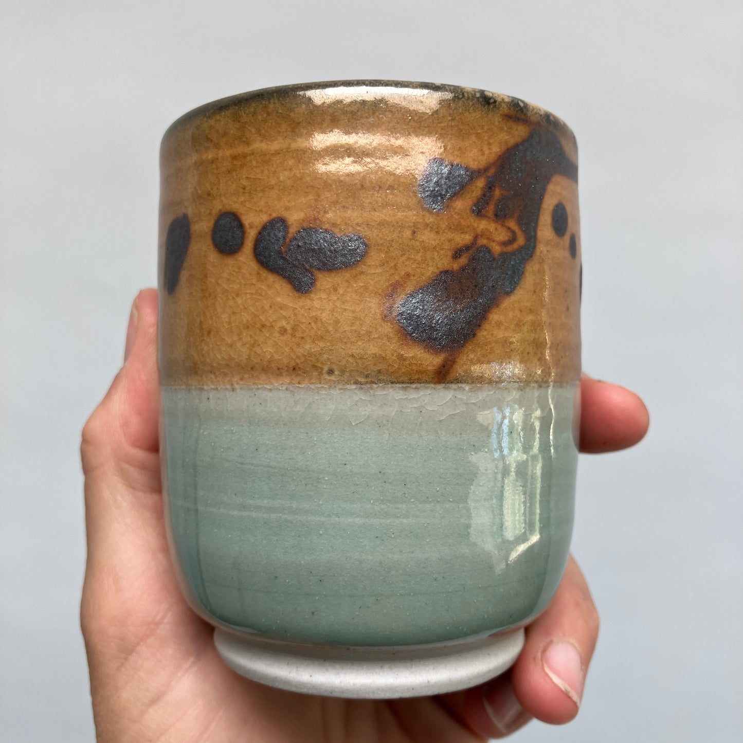Teacup with Marbled Slip 2
