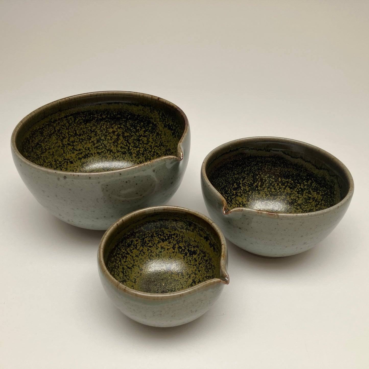 Small Nesting Set in Teadust and Celadon