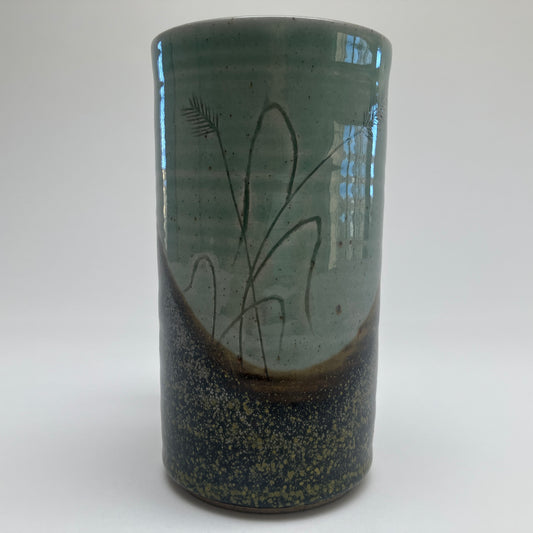 Tall Mug with Grasses