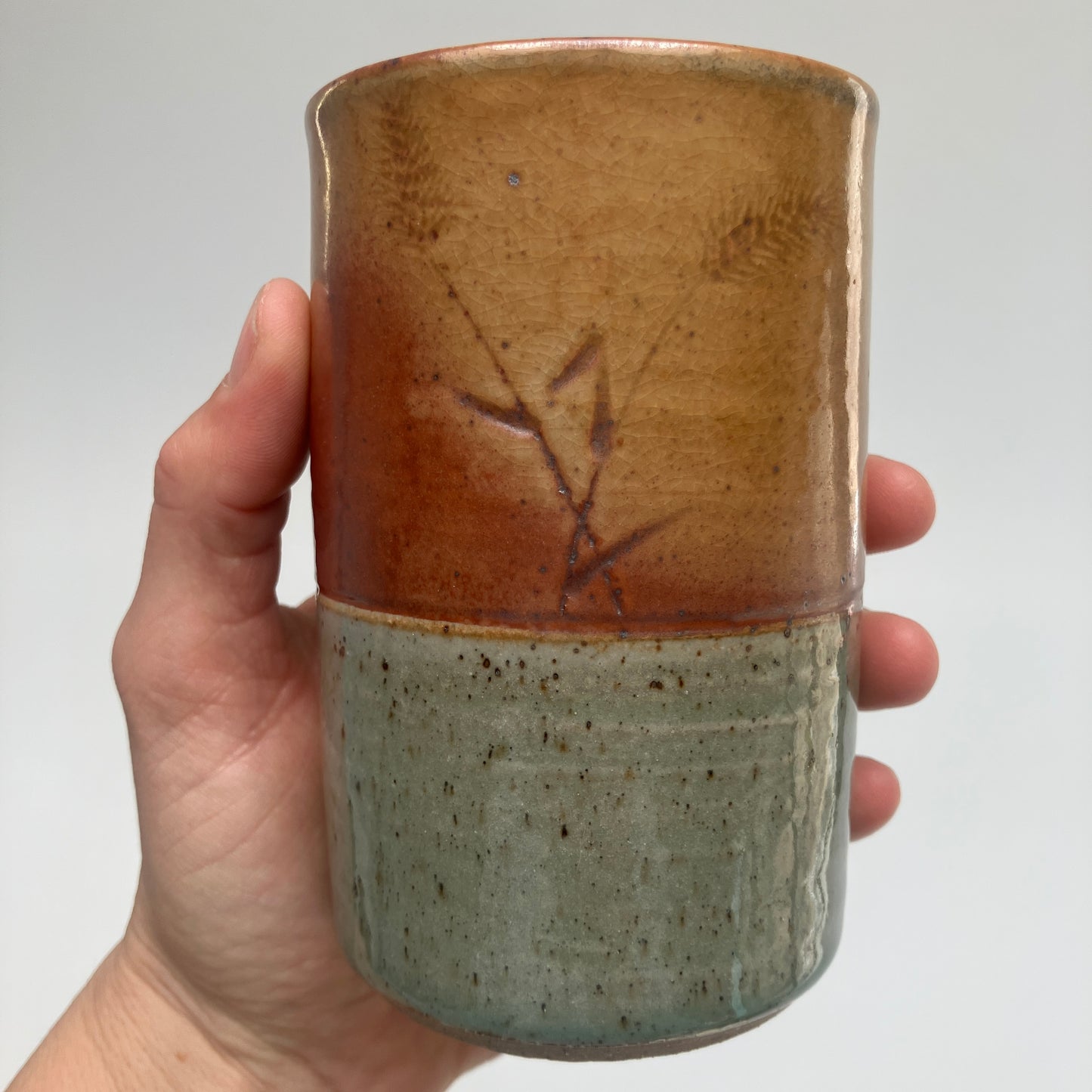 Tumbler With Grasses