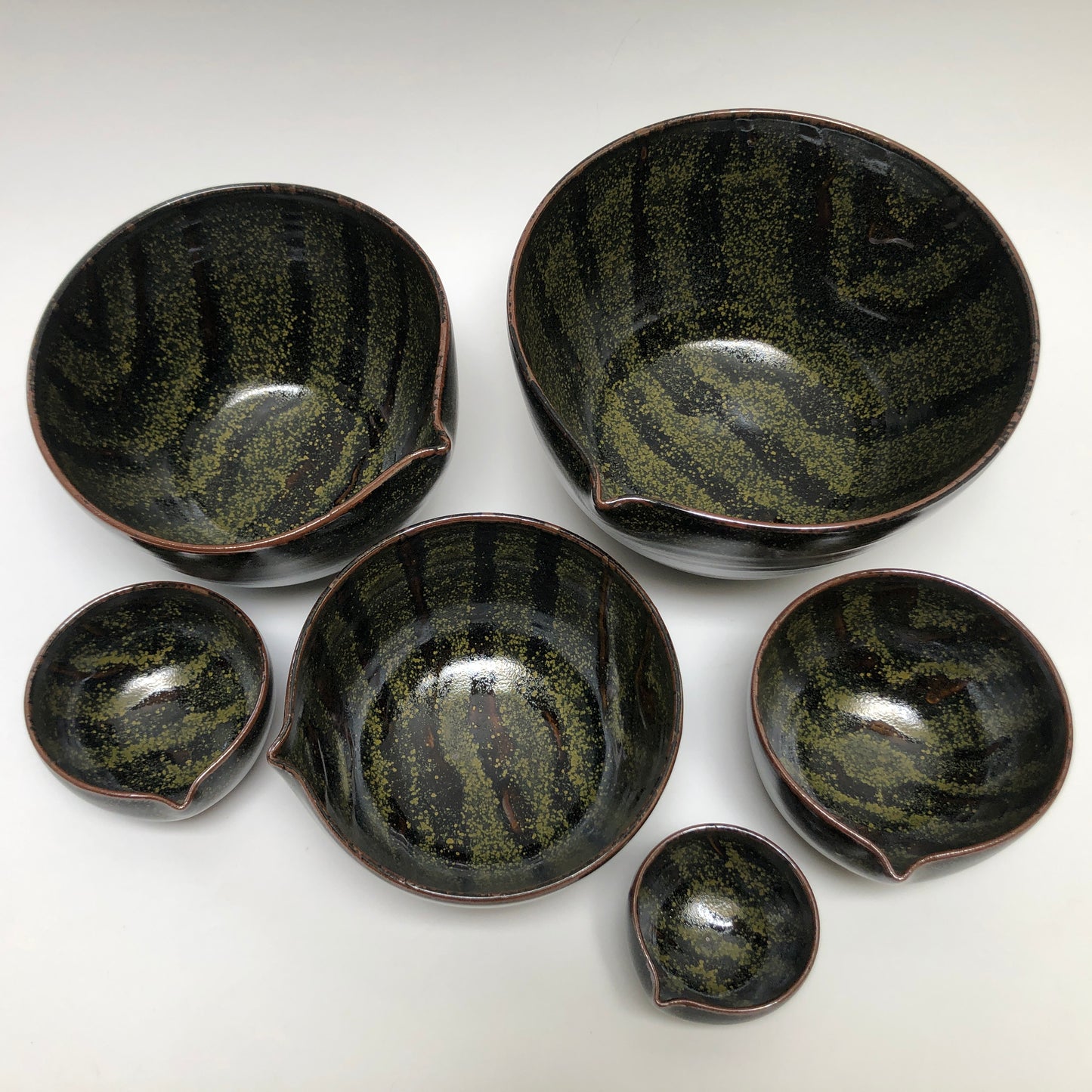 Six Piece Nesting Set of Bowls (Decorated)