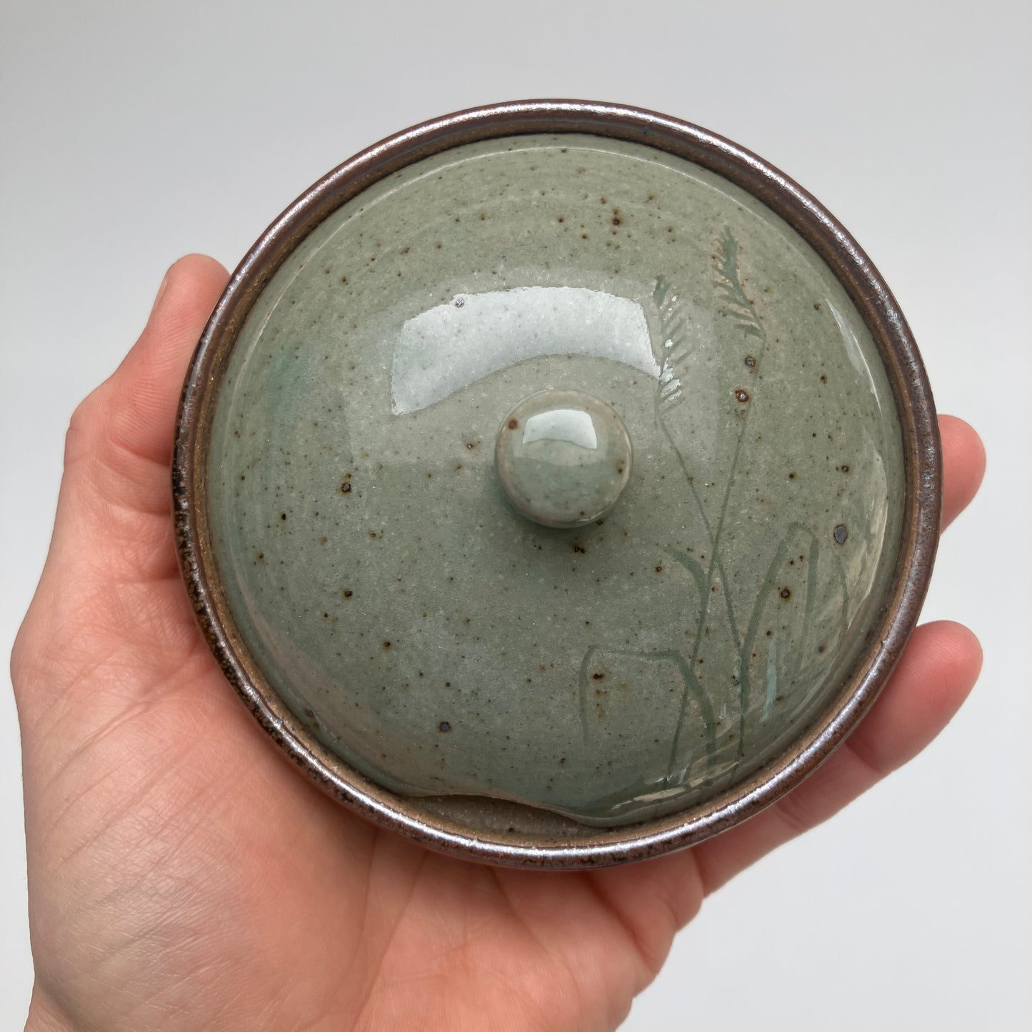 Salt Cellar With Grasses