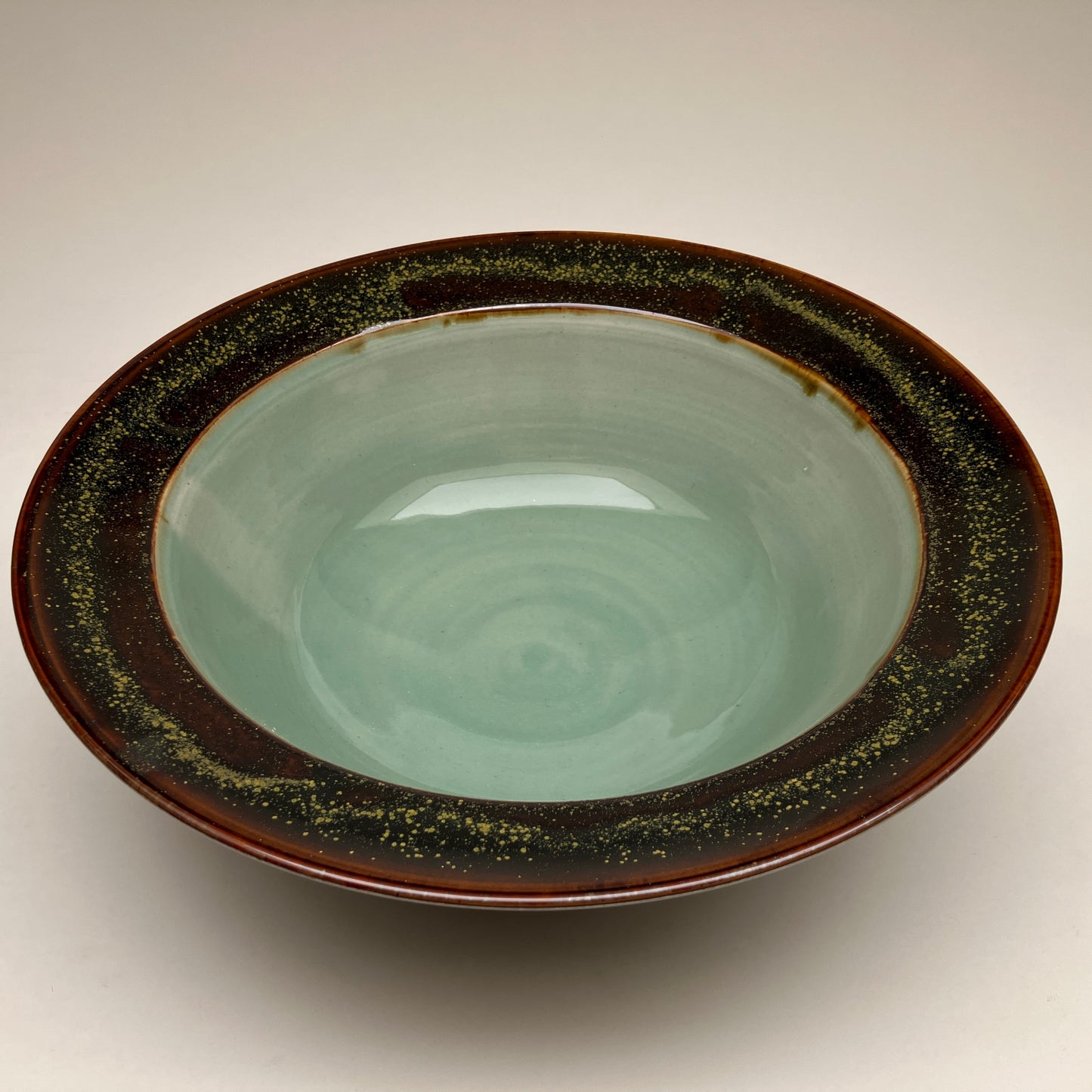 Large Serving Bowl in Celadon and Teadust