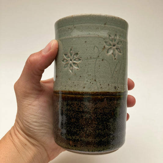 Tumbler With Flowers