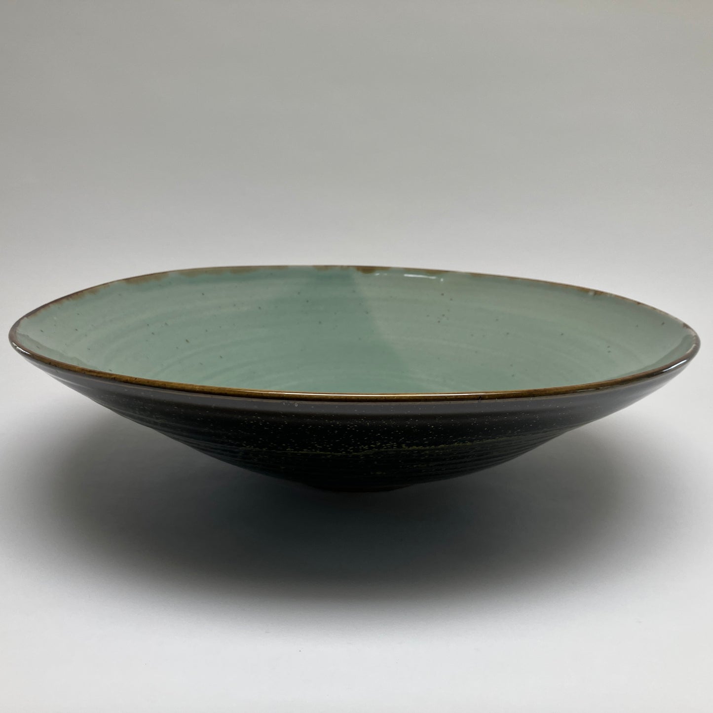 Large Serving Bowl With Grass Medley