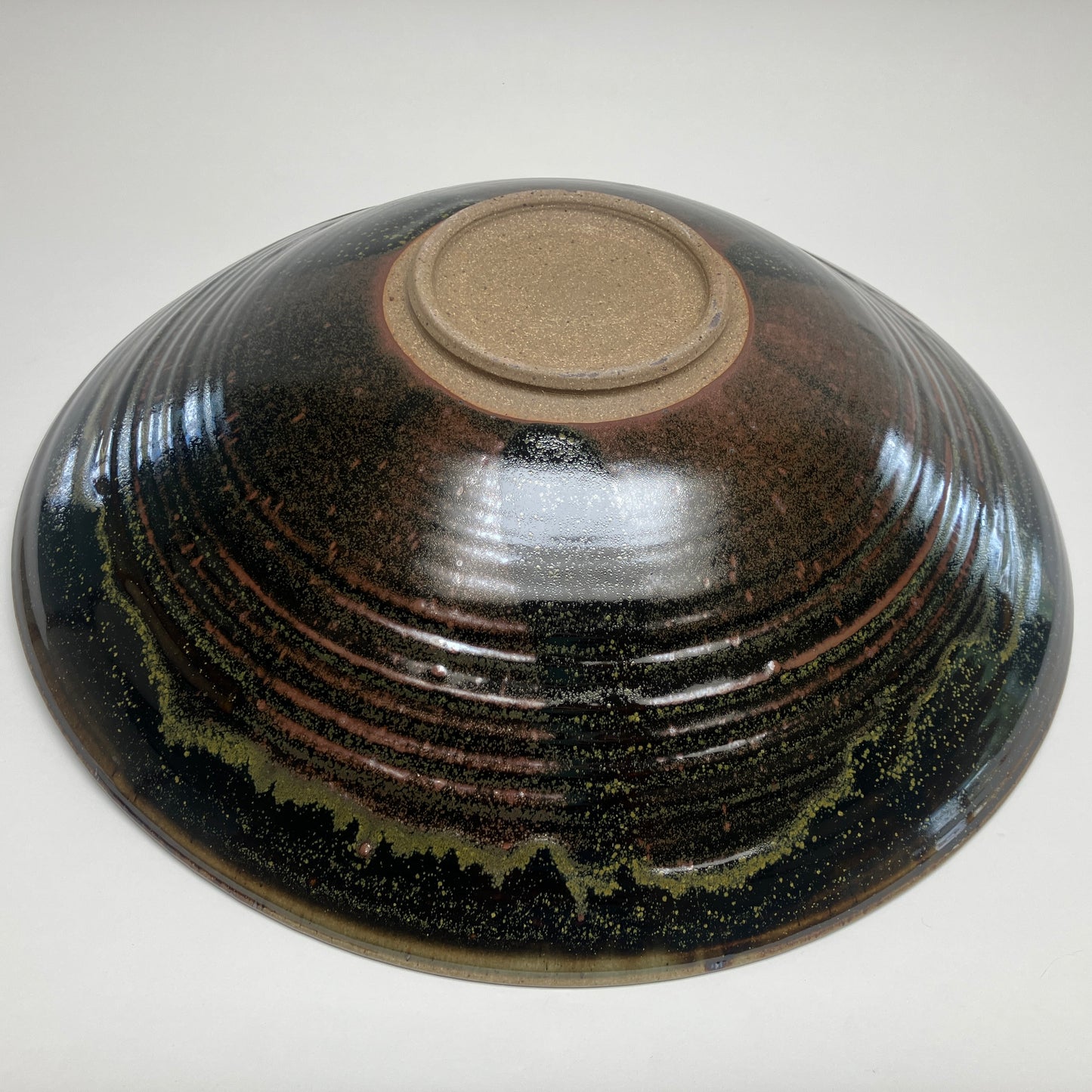 Large Serving Bowl With Grass Medley