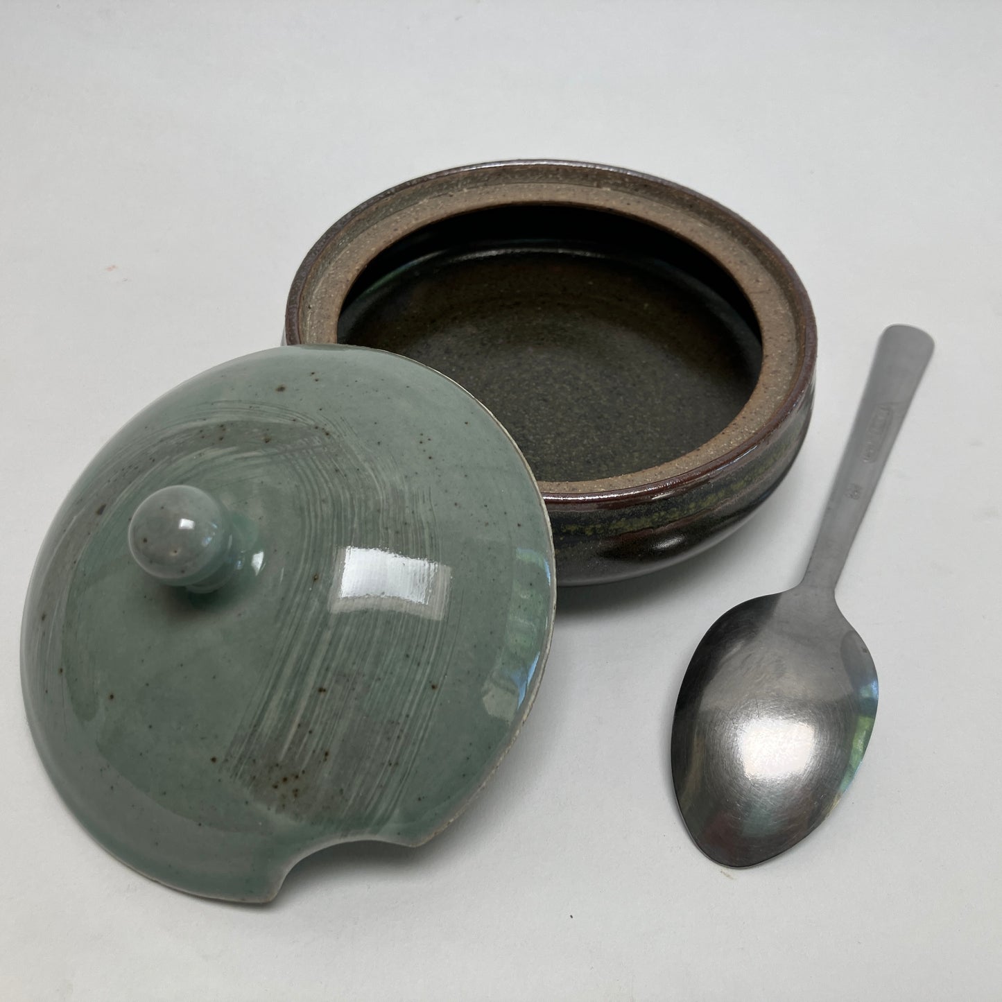 Salt Cellar With Brush Detail