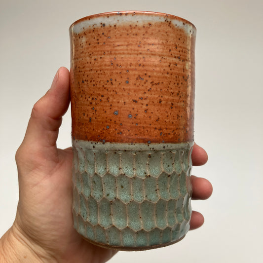 Tumbler With Hexagons