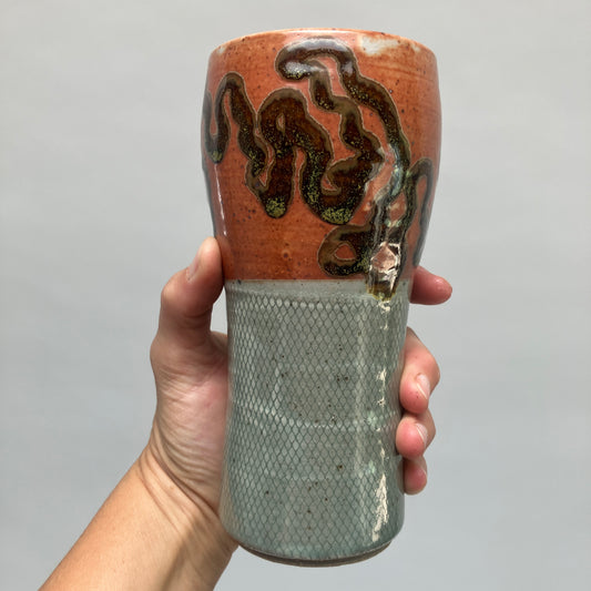 Pint with Glaze Overlay and Crosshatch Texture