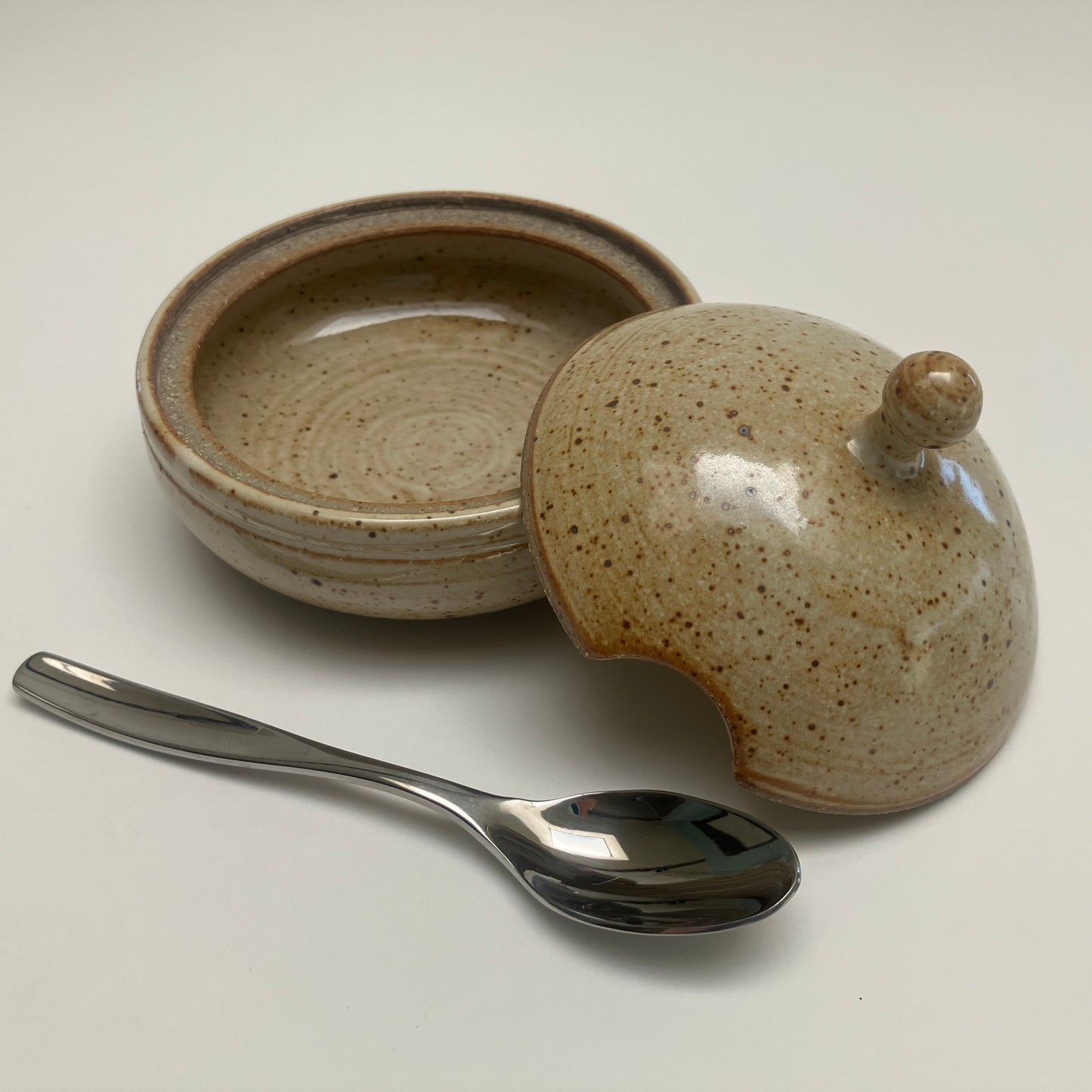 Salt Cellar in Speckled White