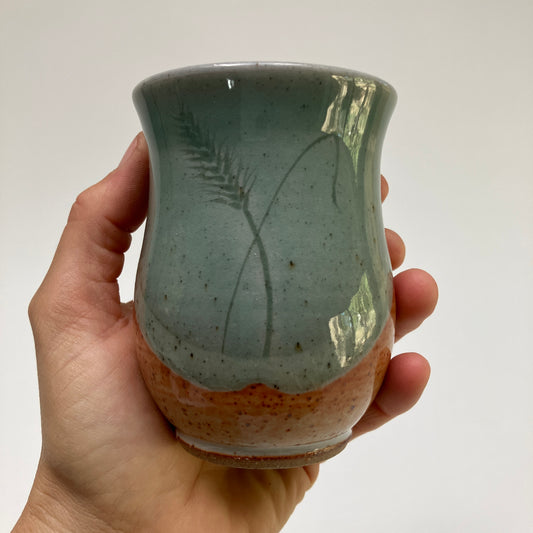 Small Curvy Mug With Wheat