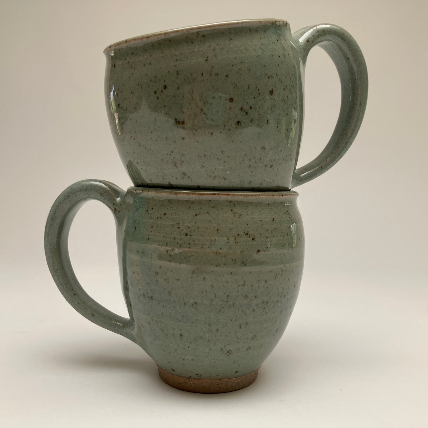Round Celadon Colored Mug