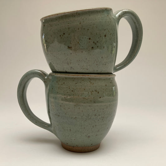 Round Celadon Colored Mug