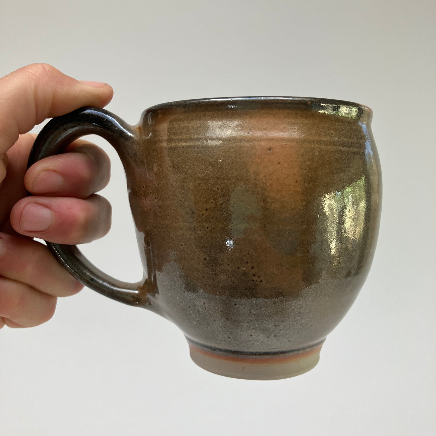Round Mug In Shino Glaze