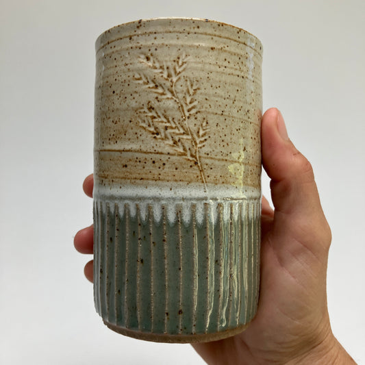 Tumbler with Grasses & Texture