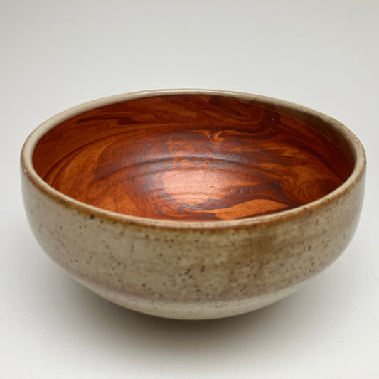 Small Bowl With Slip Marbling