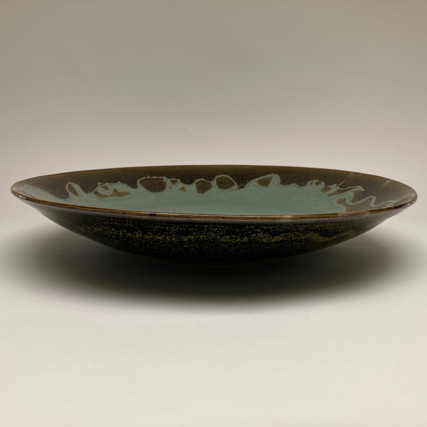 Large Serving Bowl in Teadust and Celadon