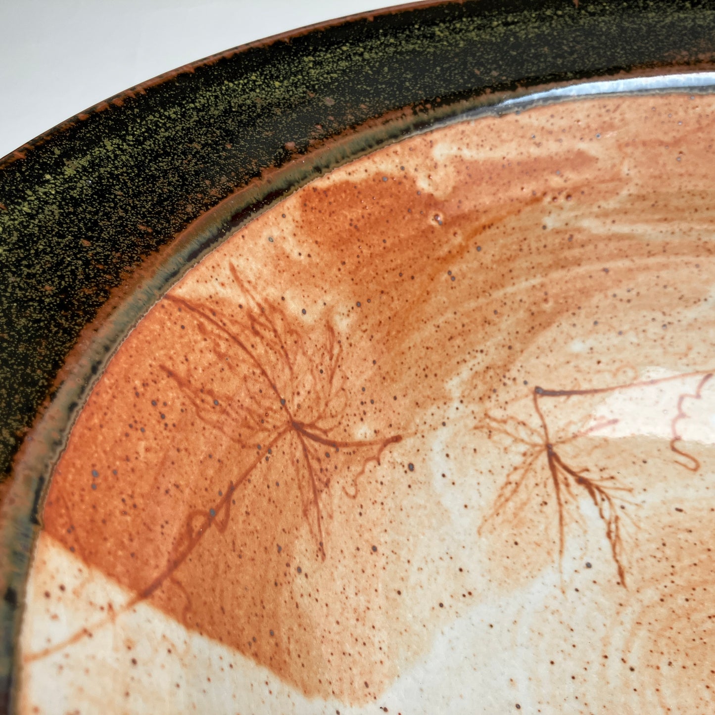 Large Serving Bowl with Vine Detail