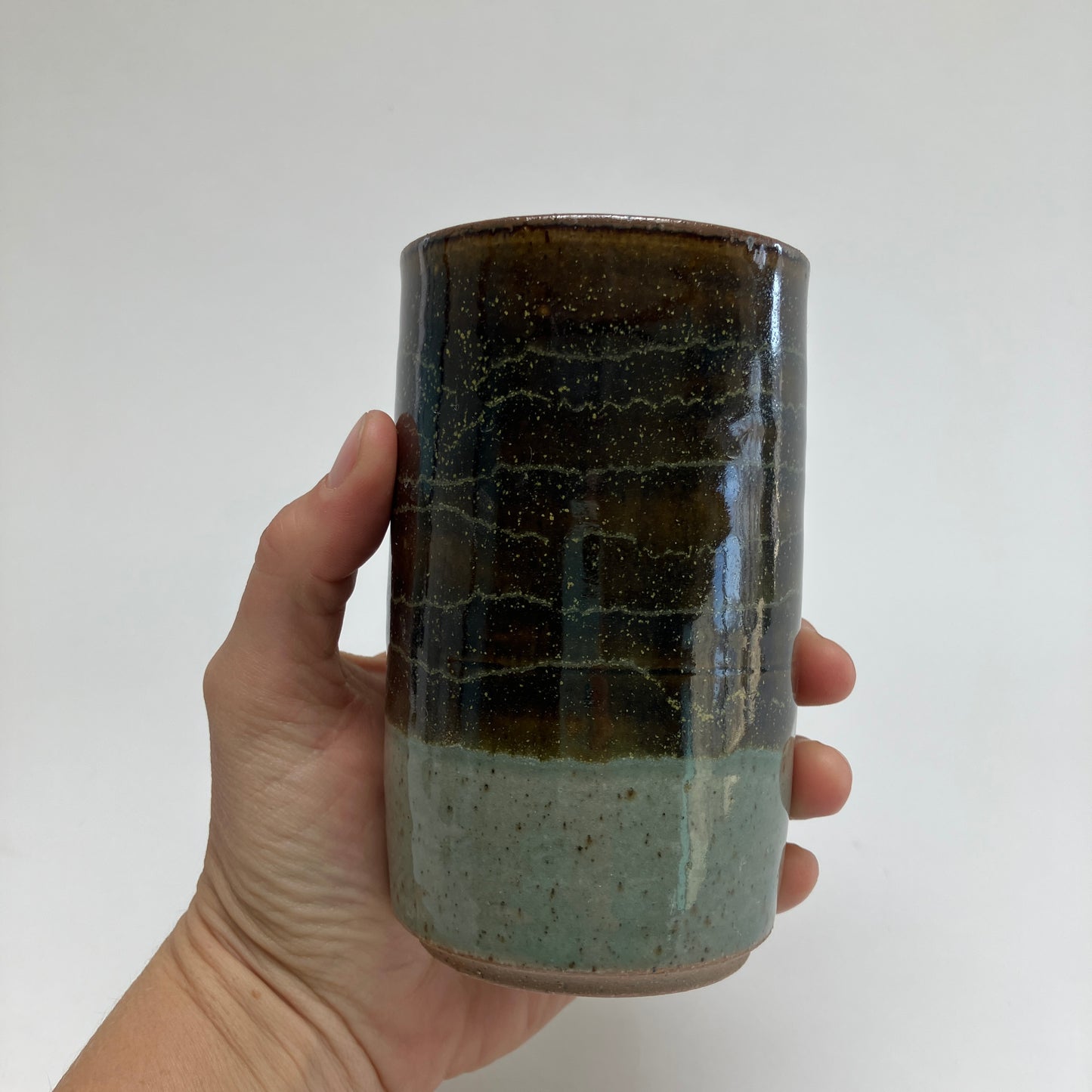 Tumbler With Glaze Overlay