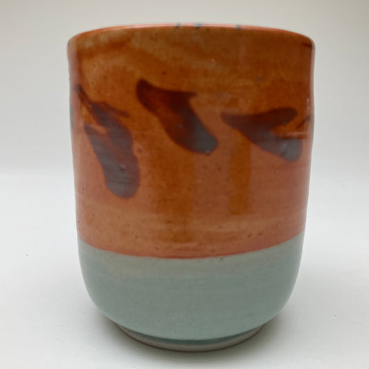 Teacup with Marbled Slip