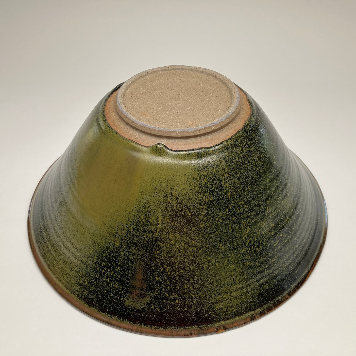 Large Serving Bowl with Grasses