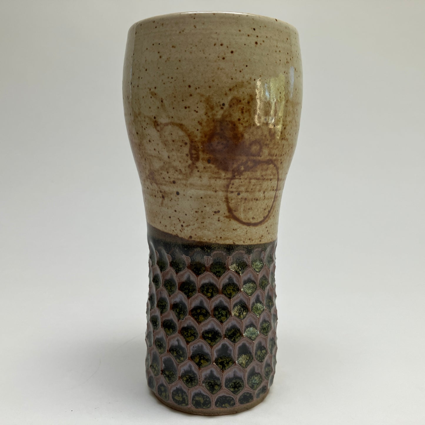 Pint With Bubbles and Hexagons