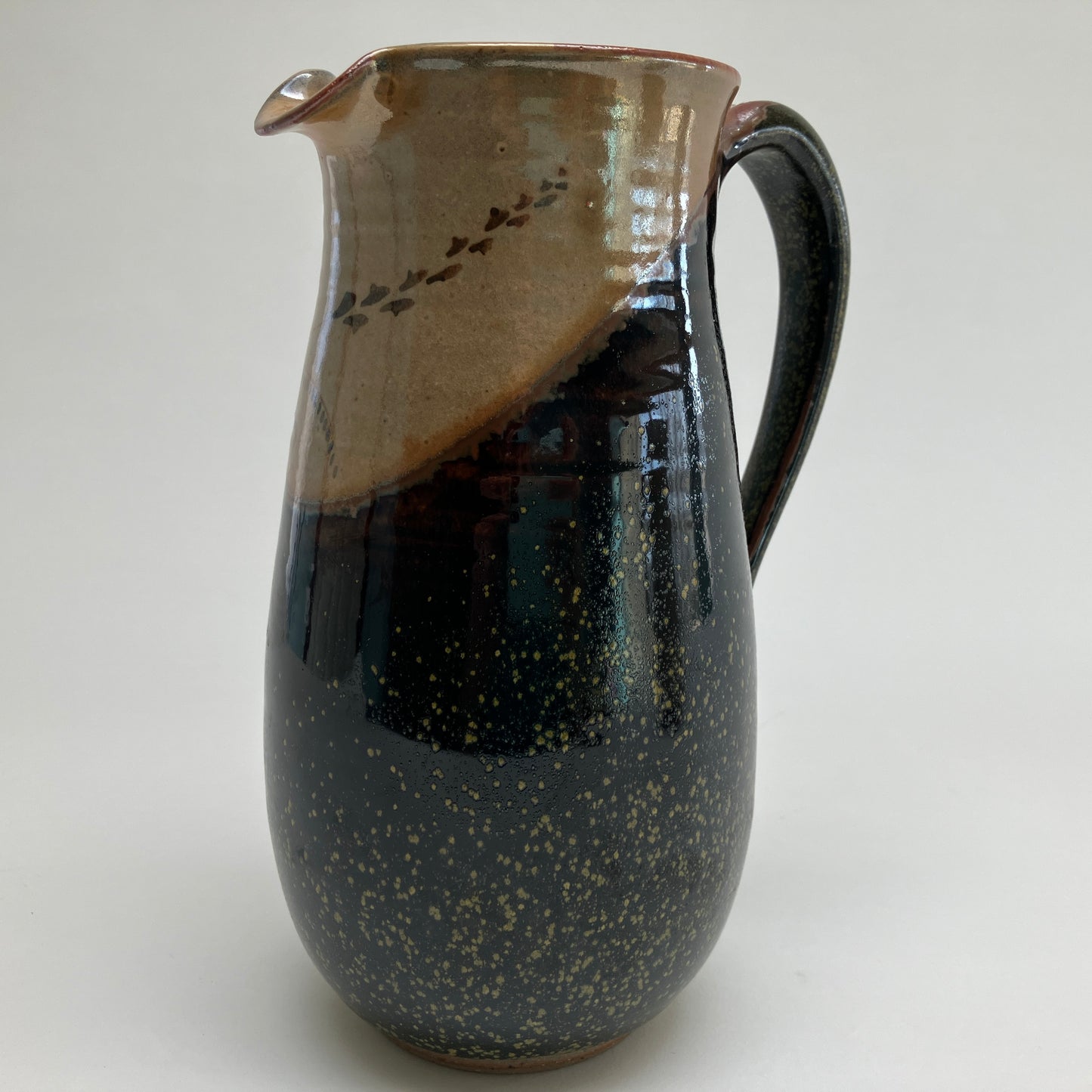 Two Toned Pitcher with Wheat